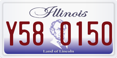 IL license plate Y580150