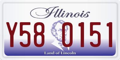 IL license plate Y580151