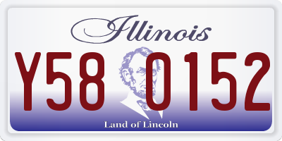 IL license plate Y580152