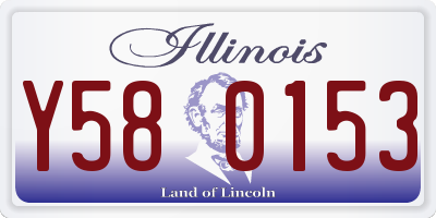 IL license plate Y580153