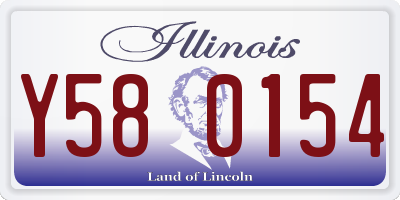 IL license plate Y580154