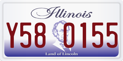 IL license plate Y580155
