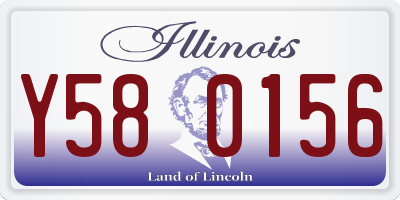 IL license plate Y580156