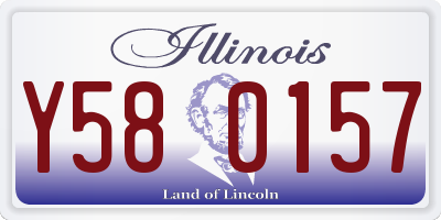 IL license plate Y580157