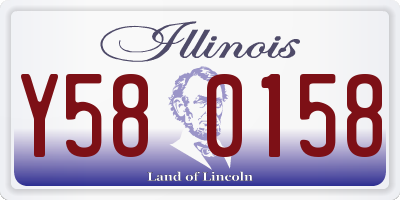IL license plate Y580158