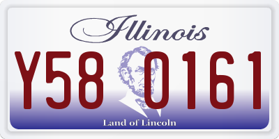IL license plate Y580161