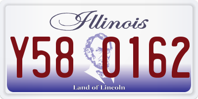 IL license plate Y580162