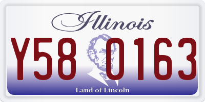 IL license plate Y580163