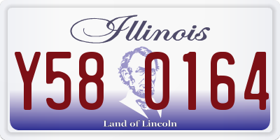 IL license plate Y580164