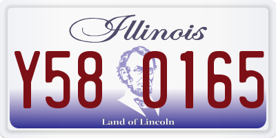 IL license plate Y580165