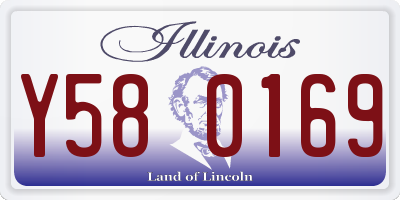 IL license plate Y580169