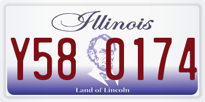 IL license plate Y580174