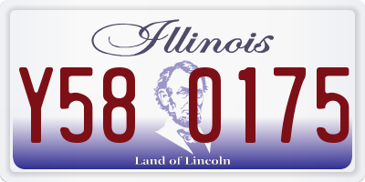 IL license plate Y580175