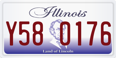 IL license plate Y580176