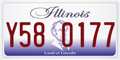 IL license plate Y580177
