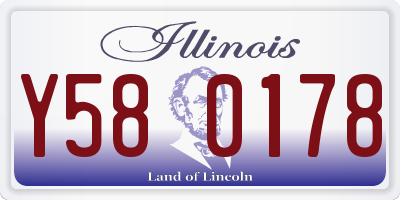 IL license plate Y580178