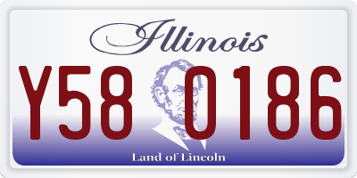 IL license plate Y580186