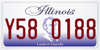 IL license plate Y580188