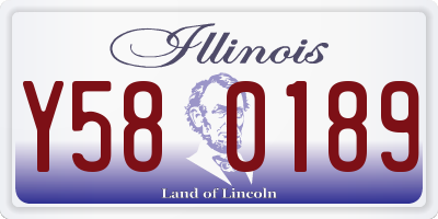 IL license plate Y580189