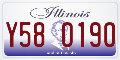 IL license plate Y580190