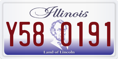 IL license plate Y580191