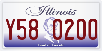 IL license plate Y580200