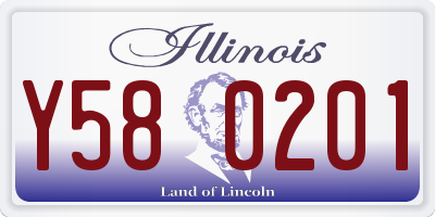 IL license plate Y580201