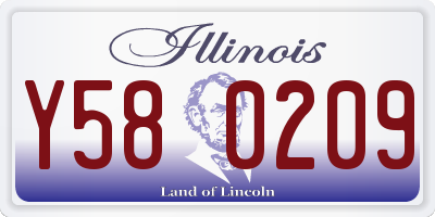 IL license plate Y580209