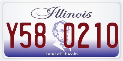 IL license plate Y580210