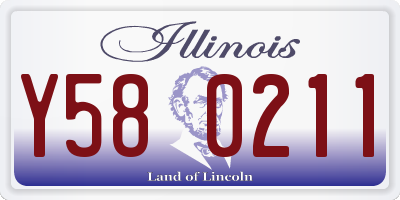 IL license plate Y580211