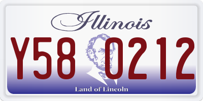 IL license plate Y580212