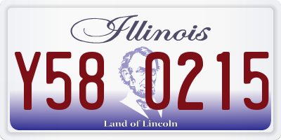 IL license plate Y580215