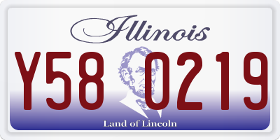 IL license plate Y580219