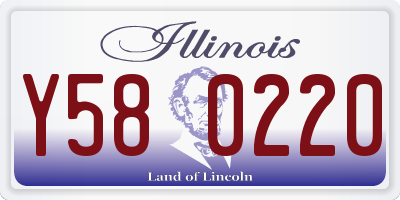 IL license plate Y580220