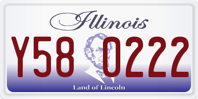IL license plate Y580222