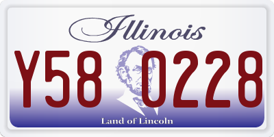IL license plate Y580228