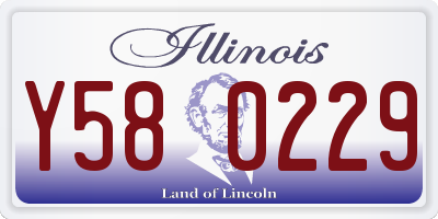 IL license plate Y580229