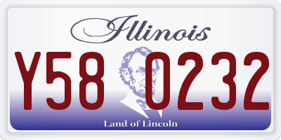 IL license plate Y580232