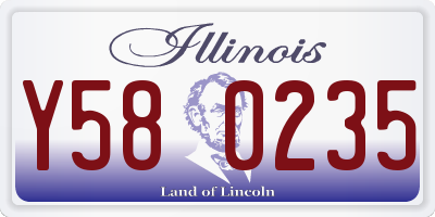 IL license plate Y580235