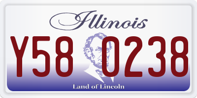 IL license plate Y580238