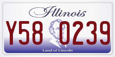 IL license plate Y580239