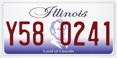 IL license plate Y580241