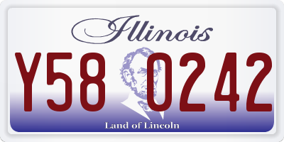 IL license plate Y580242