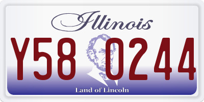 IL license plate Y580244