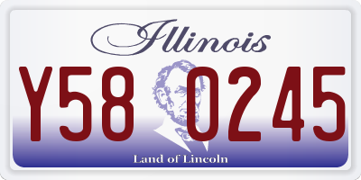 IL license plate Y580245
