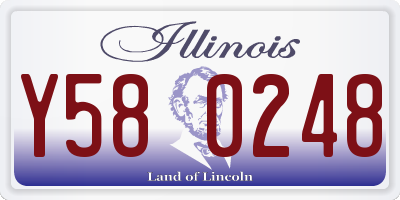 IL license plate Y580248