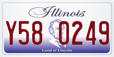 IL license plate Y580249