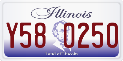 IL license plate Y580250