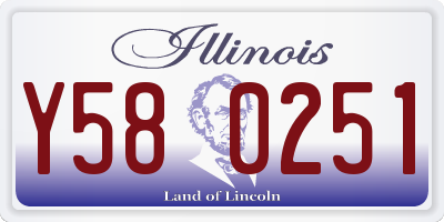 IL license plate Y580251