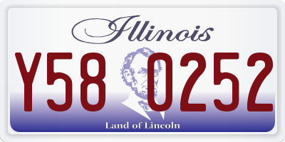 IL license plate Y580252